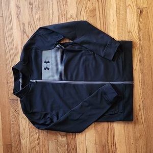 Under Armour, Youth, black zip up athletic jacket